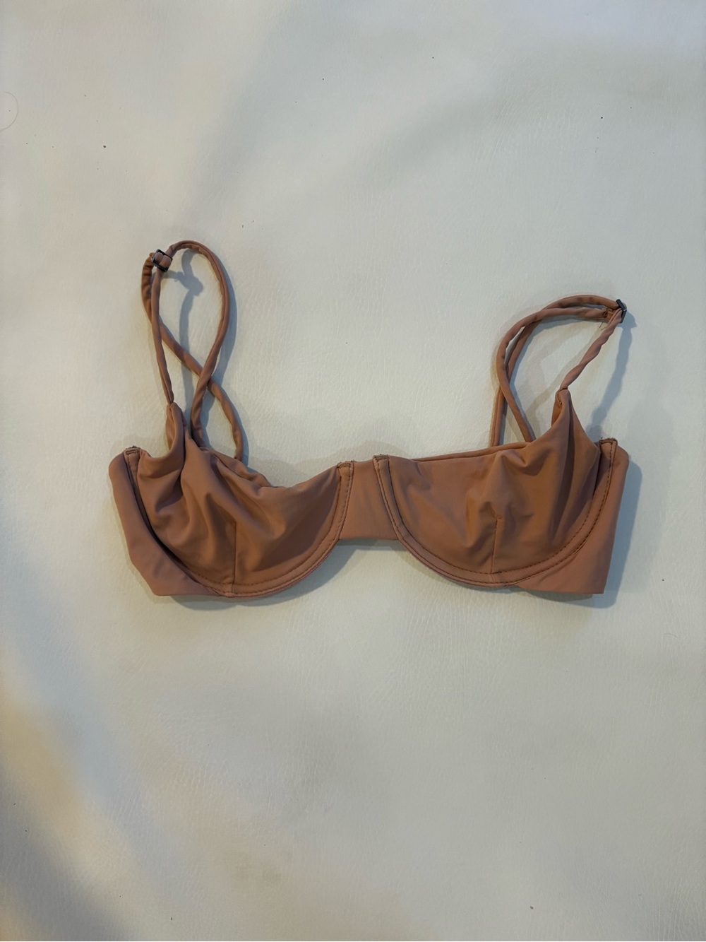 Haight Underwire Bikini Top in Mauve pink